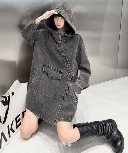 Denim Hoodie Jacket